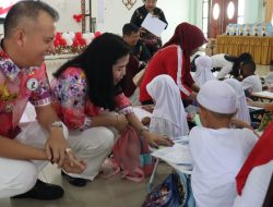 Meriah! Ratusan Anak PAUD Ikuti Lomba Mewarnai HUT ke-80 RI di Kuala Kurun